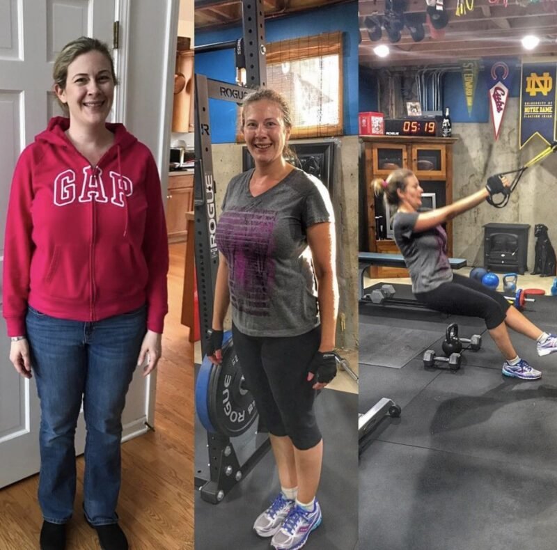 Before and after weight loss and building muscle