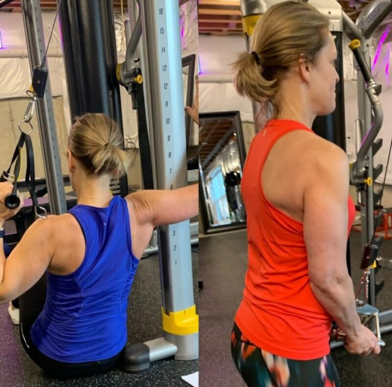 Muscle mass before and after strength training